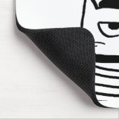 Verärgerte Katze ist so sehr französisch Mousepad (Ecke)