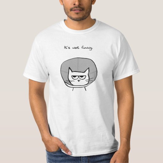 Verärgerte Katze und der Kegel der Schande T-Shirt (Vorderseite)