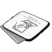 Verärgerte Katze verlangt Aufmerksamkeit - lustige Laptopschutzhülle (Vorne Knopf)