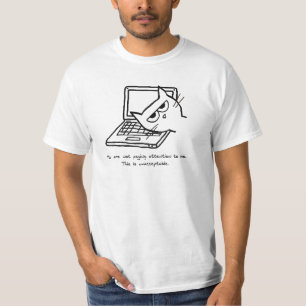 Verärgerte Katze verlangt Aufmerksamkeit - T-Shirt