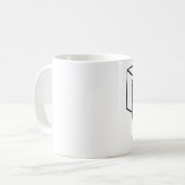 Verärgerte Katze versteckt sich in einem Kasten - Kaffeetasse (Vorderseite Links)