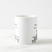 Verärgerte Katze will Sie aus Bett heraus Kaffeetasse (Mittel)