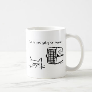 Verärgerte Katze wird NICHT zum Tierarzt gehen Kaffeetasse