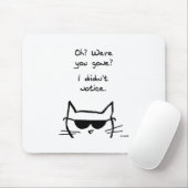 Verärgerte Katzen-Schellfische, wenn Sie gegangen Mousepad (Mit Mouse)