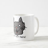 Verärgerte Katzen-Tasse Kaffeetasse (VorderseiteRechts)