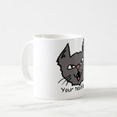 Verärgerte Katzen-Tasse Kaffeetasse (Vorderseite Links)