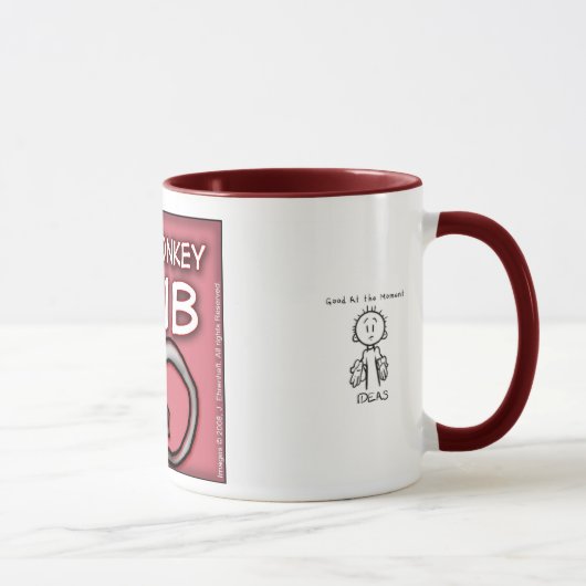 Verärgerte kleine Affe-Verein-Tasse Tasse (Rechts)