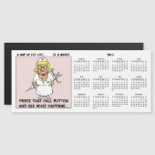 Verärgerte Krankenschwester bedroht Kalender des Magnetkarte (Vorne/Hinten)