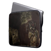 Verärgerte Lemur-Laptop-und Tablette-Tasche Laptopschutzhülle (Vorderseite Links)