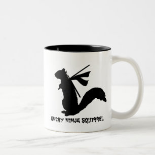 Verärgerte Ninja Eichhörnchen-Sammlung Zweifarbige Tasse