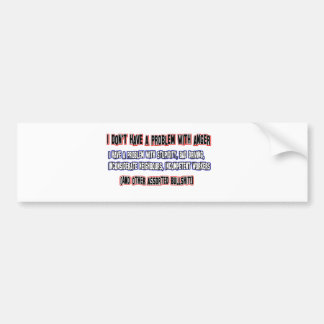 Verärgerte Personenentwürfe Autoaufkleber