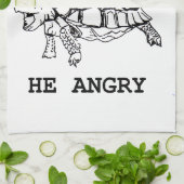 Verärgerte Schildkröte Geschirrtuch (Gefaltet)