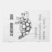 Verärgerte Schildkröte Geschirrtuch (Horizontal)