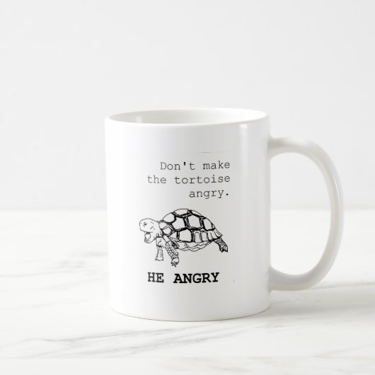 Verärgerte Schildkröte Kaffeetasse (Rechts)