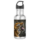 Verärgerte Tiger-Wasser-Flasche Edelstahlflasche (Vorderseite)