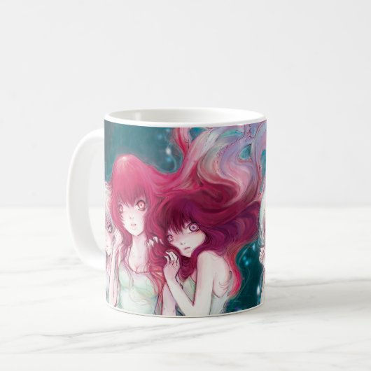 Verärgerte Universum-Tasse Kaffeetasse (Vorderseite Links)