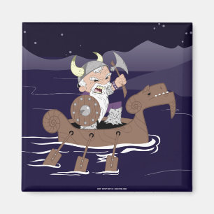 Verärgerte Viking Magnet