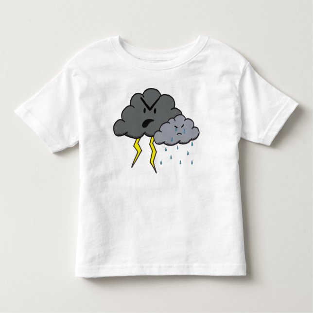 Verärgerte Wolke Kleinkind T-shirt (Vorderseite)