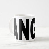 VERÄRGERTE Wort-Tasse Kaffeetasse (Vorderseite Links)