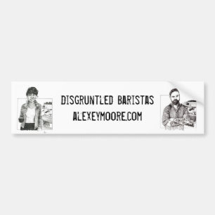 Verärgerter Barista Aufkleber Autoaufkleber