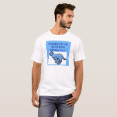 verärgerter blauer Hundedemokrat T-Shirt (Vorne ganz)