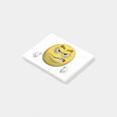 Verärgerter Emoticon Post-it Klebezettel (angewinkelt)