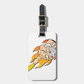 Verärgerter Flamming Baseball Gepäckanhänger (Vorderseite vertikal)