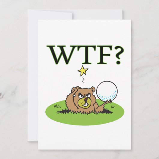 Verärgerter Gopher Einladung (Vorderseite)