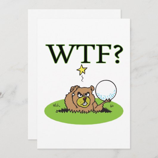 Verärgerter Gopher Einladung (Vorne/Hinten)