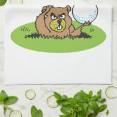 Verärgerter Gopher Geschirrtuch (Gefaltet)