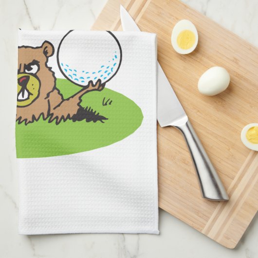Verärgerter Gopher Geschirrtuch (Viertel Falte)