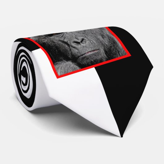 Verärgerter Gorilla Krawatte (Gerollt)