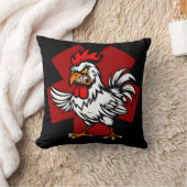 Verärgerter Hahn Kissen (Decke)