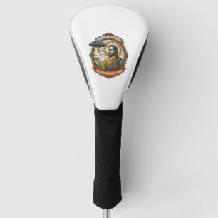 Verärgerter Jesus Dunkle Regenwolke Blitz Wetter H Golf Headcover