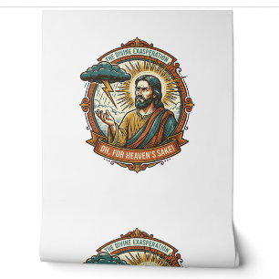 Verärgerter Jesus Dunkle Regenwolke Blitz Wetter H Tapete
