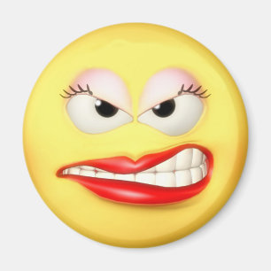 Verärgerter Mädchen-Magnet Magnet