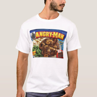 Verärgerter Mann des hungrigen Mannes T-Shirt