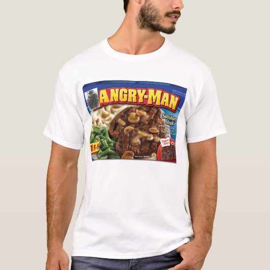Verärgerter Mann des hungrigen Mannes T-Shirt (Vorderseite)