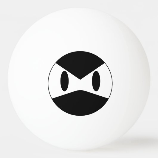 Verärgerter Ninja Klingeln Pong Ball Tischtennisball (Vorderseite)