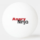 Verärgerter Ninja Klingeln Pong Ball Tischtennisball (Rückseite)