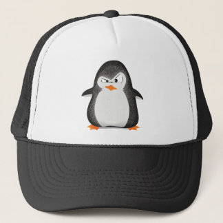 Verärgerter Penguin-Glitzer-Foto-Druck Truckerkappe