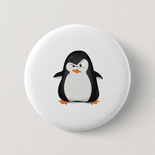 Verärgerter Pinguin Button (Vorderseite)