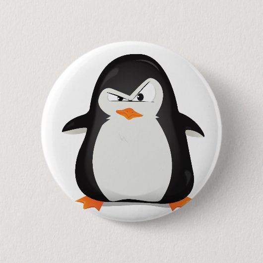 Verärgerter Pinguin Button (Vorderseite)