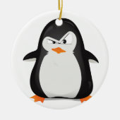 Verärgerter Pinguin Keramikornament (Vorne)
