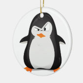 Verärgerter Pinguin Keramikornament (Links)