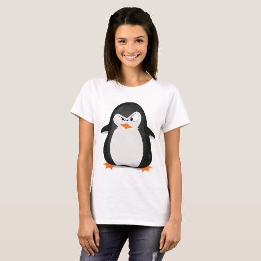 Verärgerter Pinguin T-Shirt (Vorne ganz)