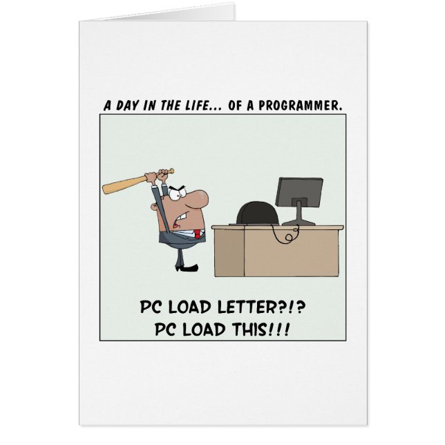 Verärgerter Programmierer schlägt Computer (Vorne)