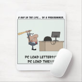 Verärgerter Programmierer schlägt Computer Mousepad (Mit Mouse)