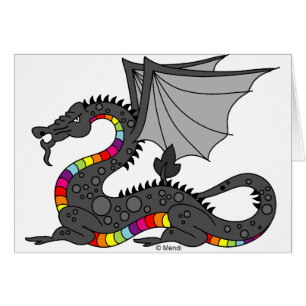 Verärgerter Regenbogen-Drache