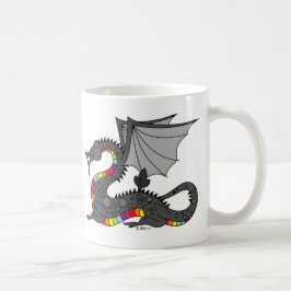 Verärgerter Regenbogen-Drache Kaffeetasse